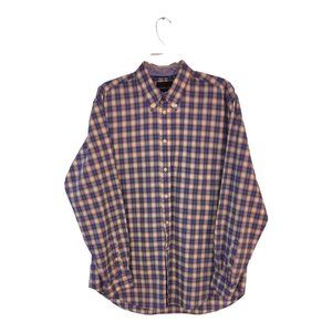 Lochlane Plaid Cotton long sleeve button down shirt casual size XL